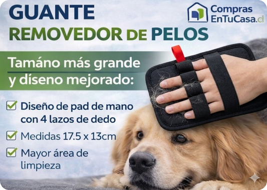 Guante removedor de pelos para tu mascota