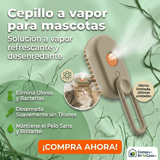 Cepillo Vapor para Mascotas