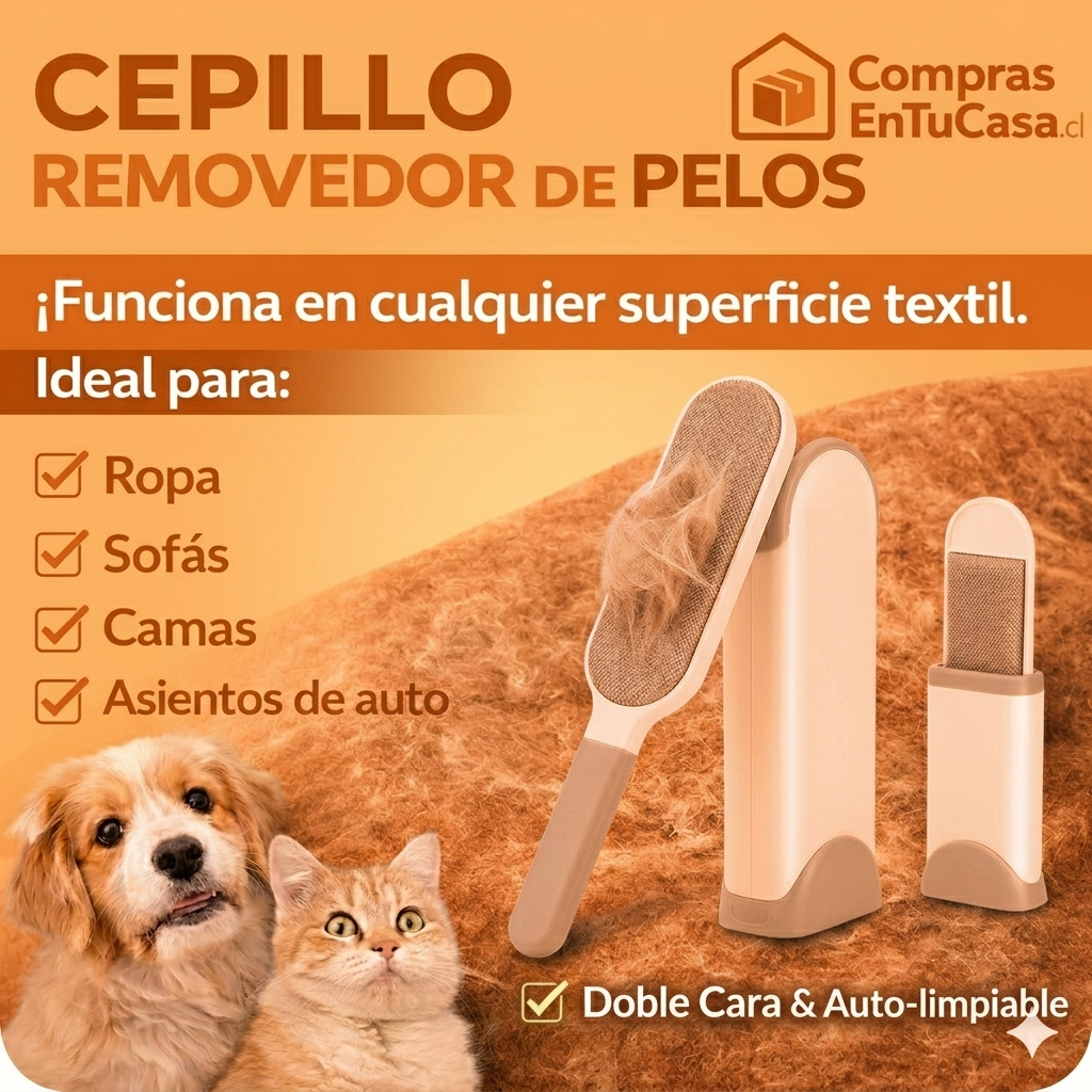 Cepillo Doble Quita Pelos